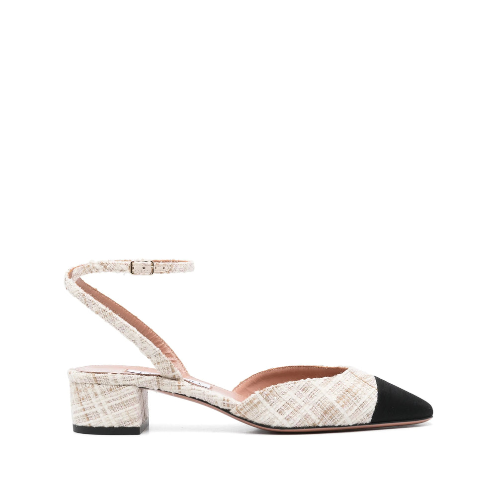 Aquazzura Decollete - Bianco, Nero | Wanan Luxury
