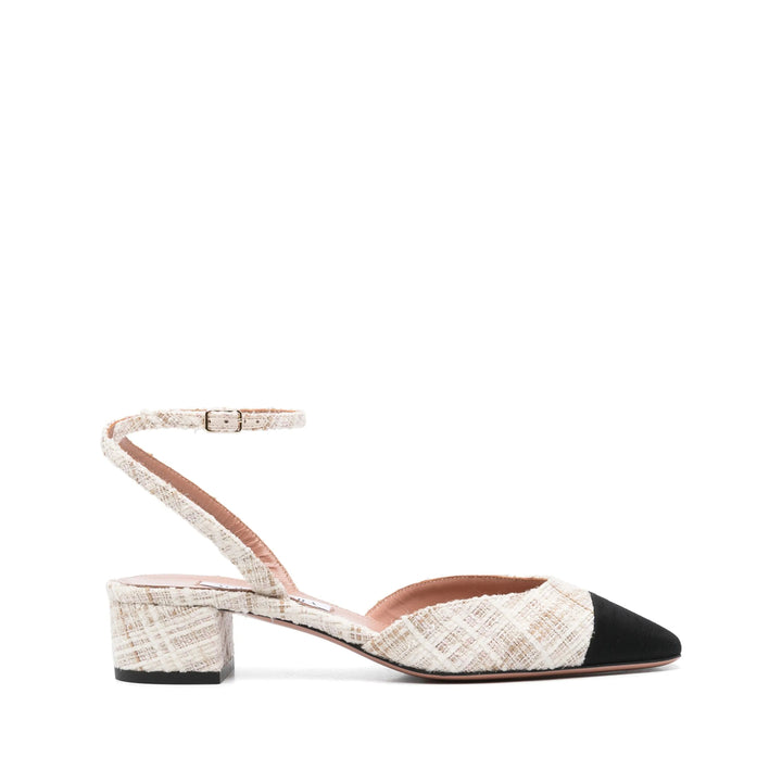 Aquazzura Decollete - Bianco, Nero | Wanan Luxury