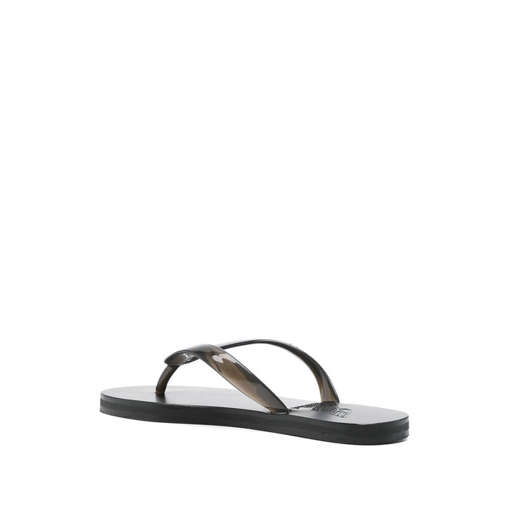 Ancient Greek Sandals Rubber Slippers - Black | Wanan Luxury