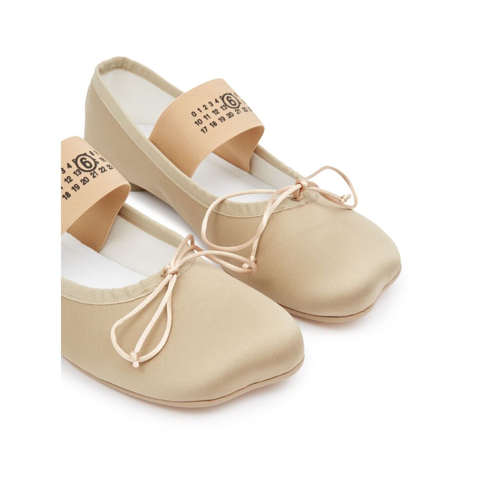 Mm6 Maison Margiela Neutral Ballet Flats - Neutral | Wanan Luxury