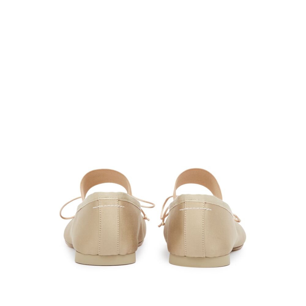 Mm6 Maison Margiela Neutral Ballet Flats - Neutral | Wanan Luxury