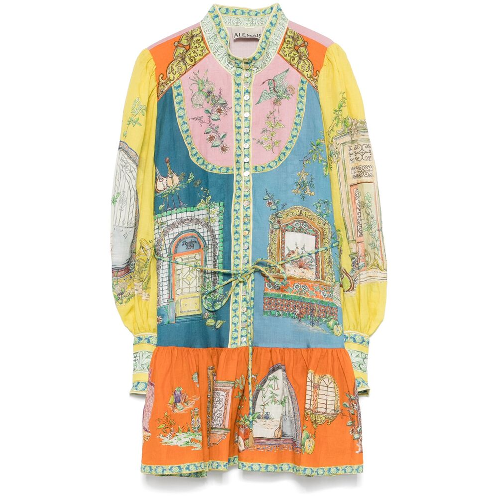 Alemais Abiti - Blu, Verde | Wanan Luxury