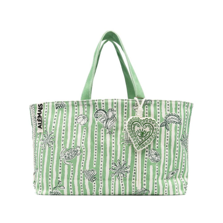 Alemais Tote Bags - Verde, Bianco | Wanan Luxury