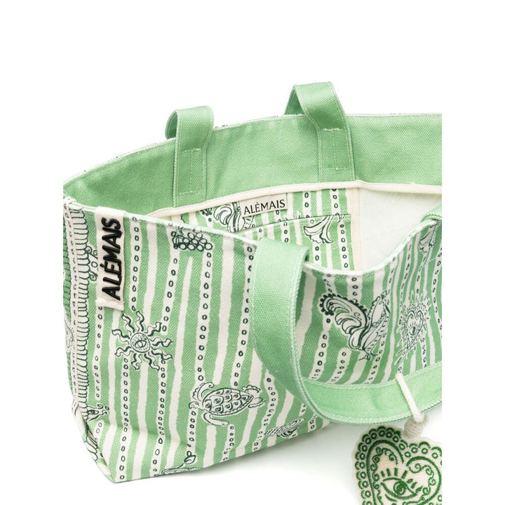 Alemais Tote Bags - Verde, Bianco | Wanan Luxury