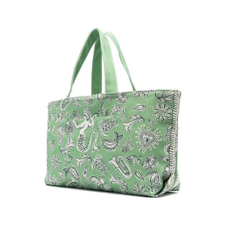 Alemais Tote Bags - Verde, Bianco | Wanan Luxury