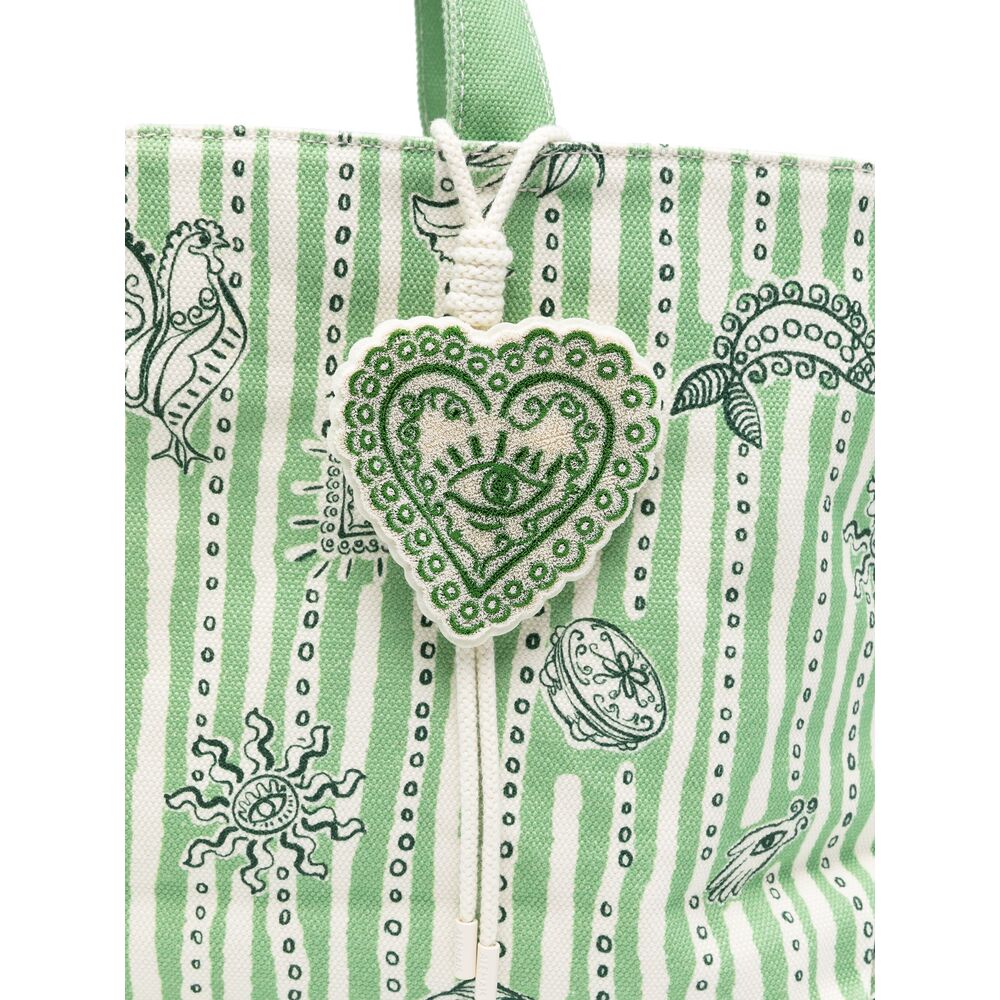 Alemais Tote Bags - Verde, Bianco | Wanan Luxury
