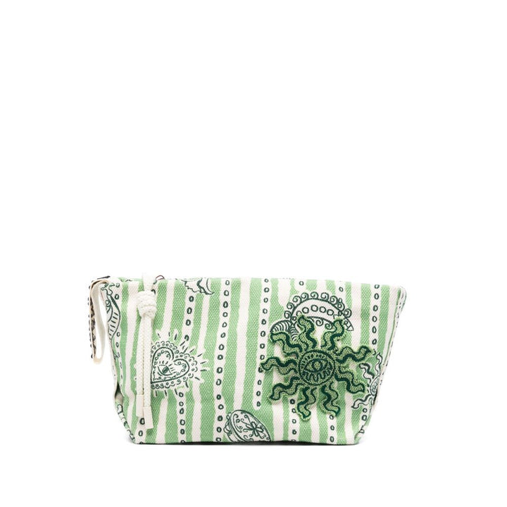 Alemais Pochette - Verde, Bianco | Wanan Luxury