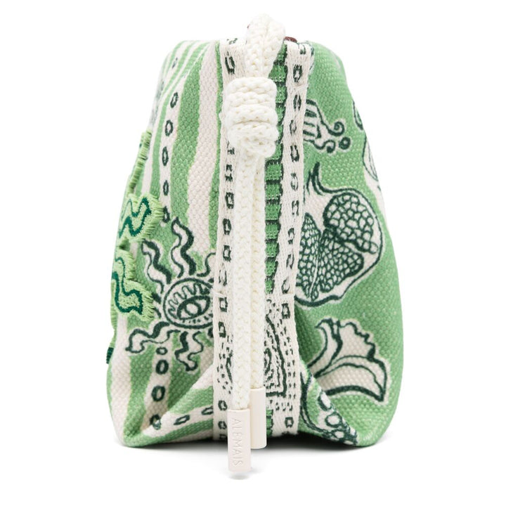 Alemais Pochette - Verde, Bianco | Wanan Luxury