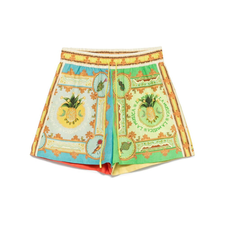 Alemais Shorts - Verde, Giallo | Wanan Luxury