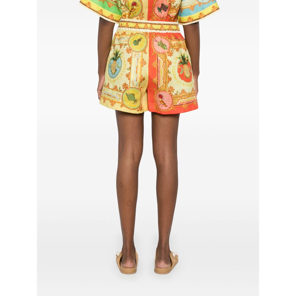 Alemais Shorts - Verde, Giallo | Wanan Luxury