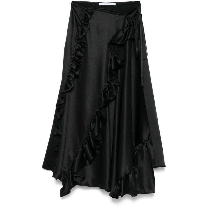 Cecilie Bahnsen Silk Skirts - Black | Wanan Luxury