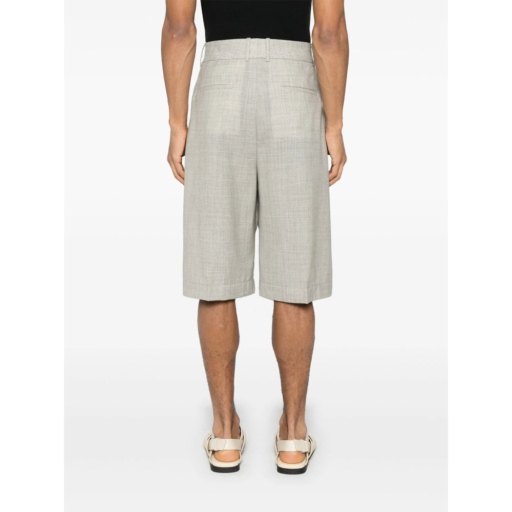 Studio Nicholson Wool Shorts - Neutral | Wanan Luxury