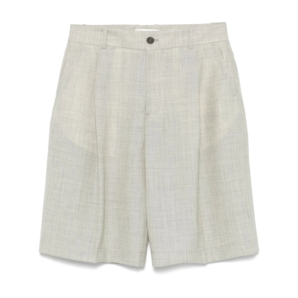 Studio Nicholson Wool Shorts - Neutral | Wanan Luxury