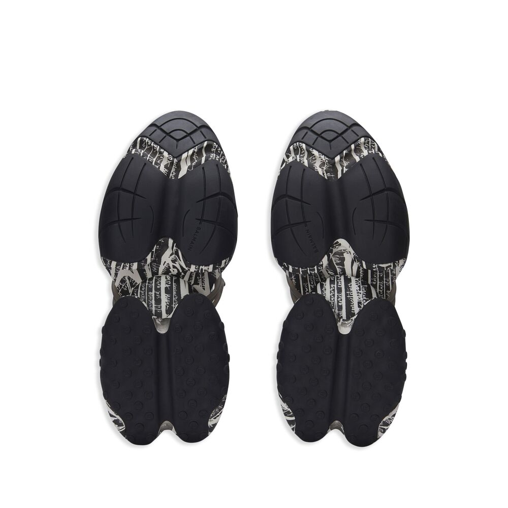 Balmain Sneakers - Black, White | Wanan Luxury