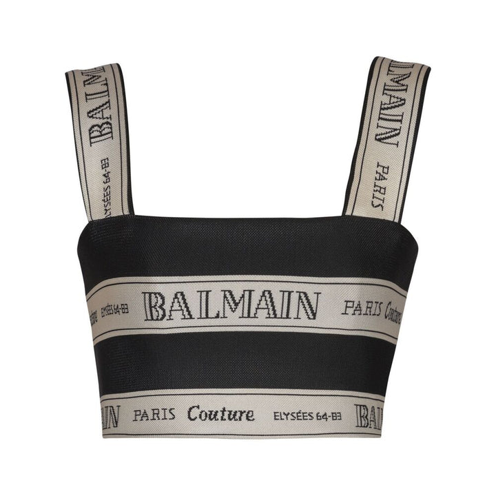 Balmain Tops - Black, White | Wanan Luxury