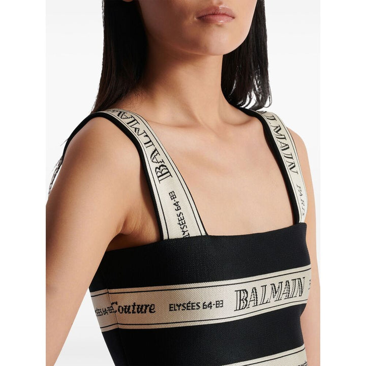 Balmain Tops - Black, White | Wanan Luxury