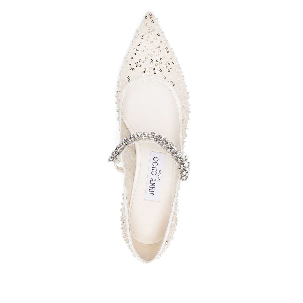 Jimmy Choo Ballerine - Bianco | Wanan Luxury