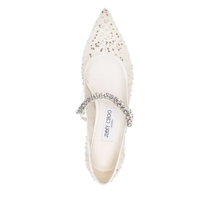 Jimmy Choo Ballerine - Bianco | Wanan Luxury
