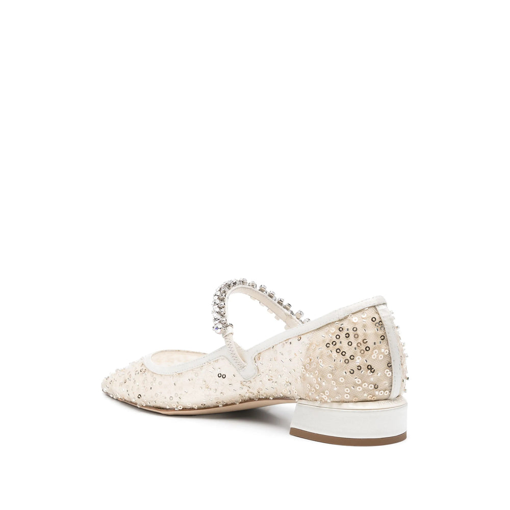 Jimmy Choo Ballerine - Bianco | Wanan Luxury