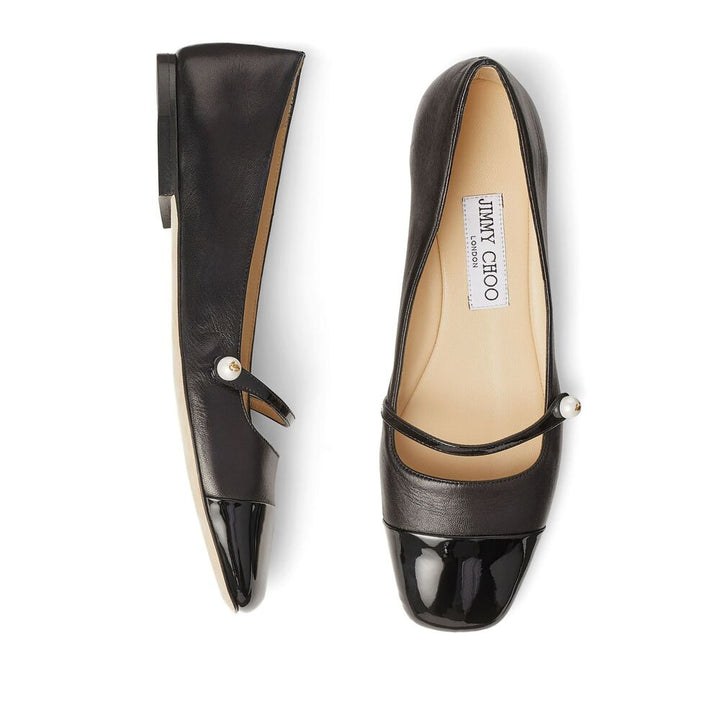 Jimmy Choo Nylon Ballet Flats - Black | Wanan Luxury