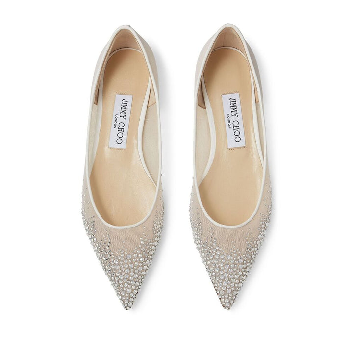Jimmy Choo Ballerine - Bianco | Wanan Luxury