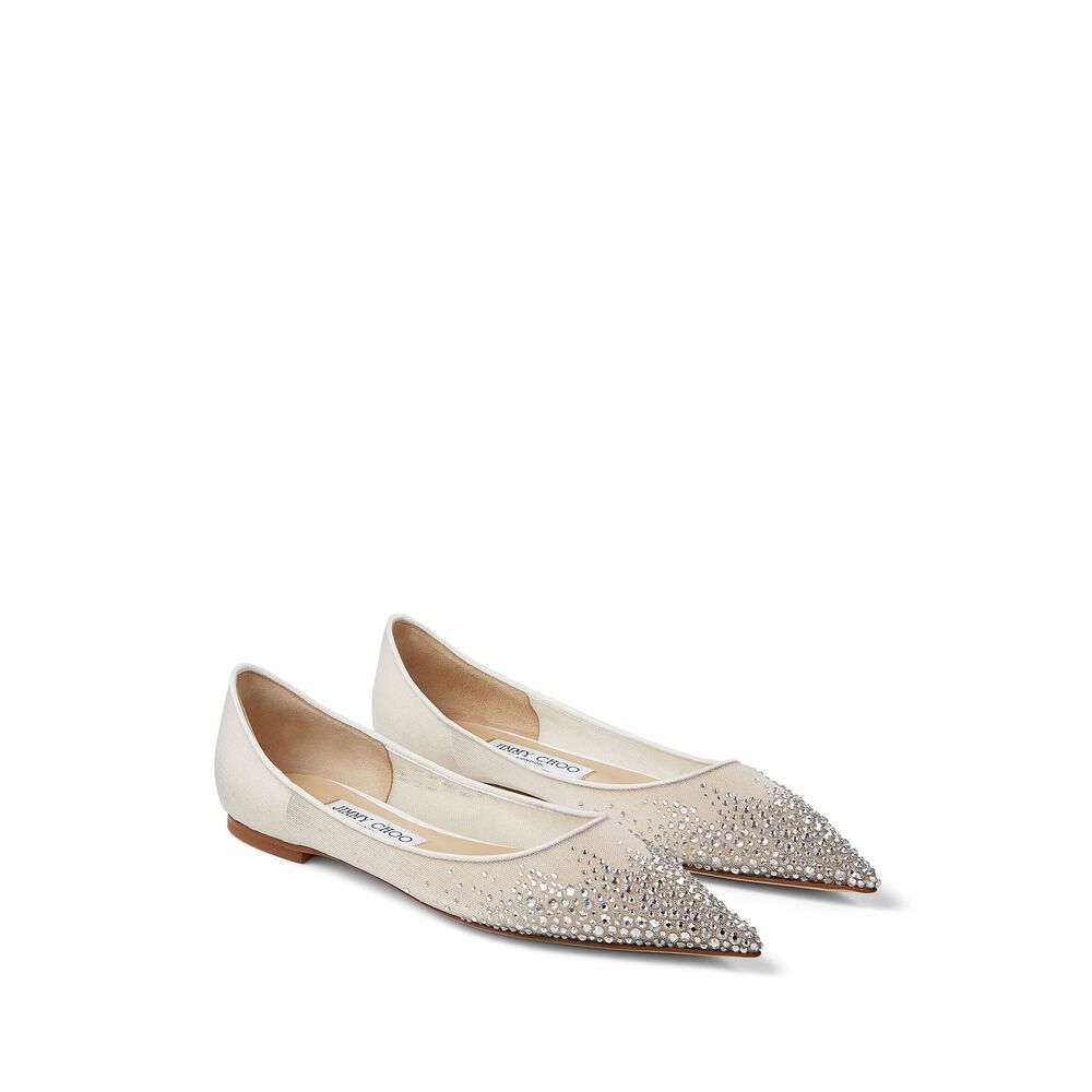 Jimmy Choo Ballerine - Bianco | Wanan Luxury