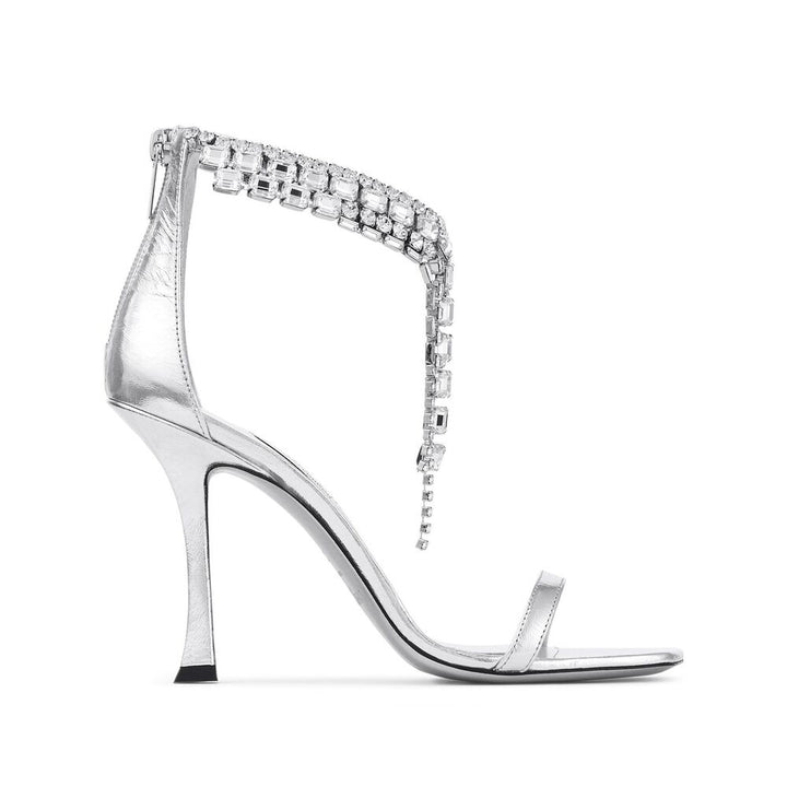 Jimmy Choo Silver Sandals - Silver | Wanan Luxury