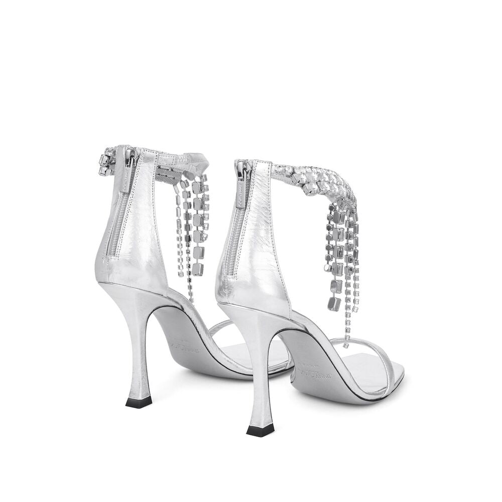 Jimmy Choo Silver Sandals - Silver | Wanan Luxury