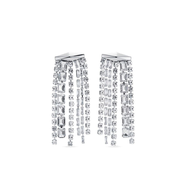 Jimmy Choo Silver Earrings - Silver | Wanan Luxury