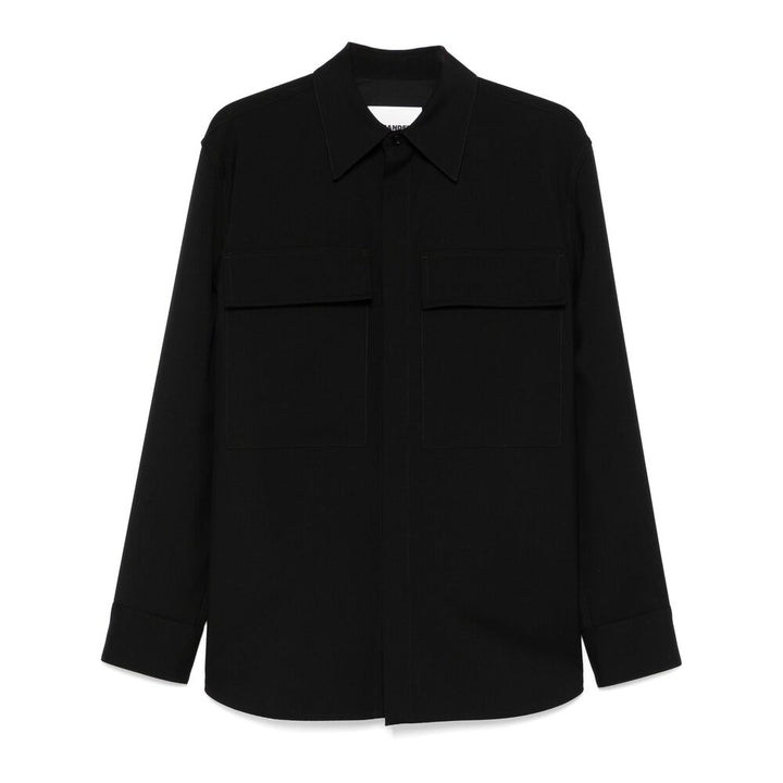 Jil Sander Wool Shirts - Black | Wanan Luxury