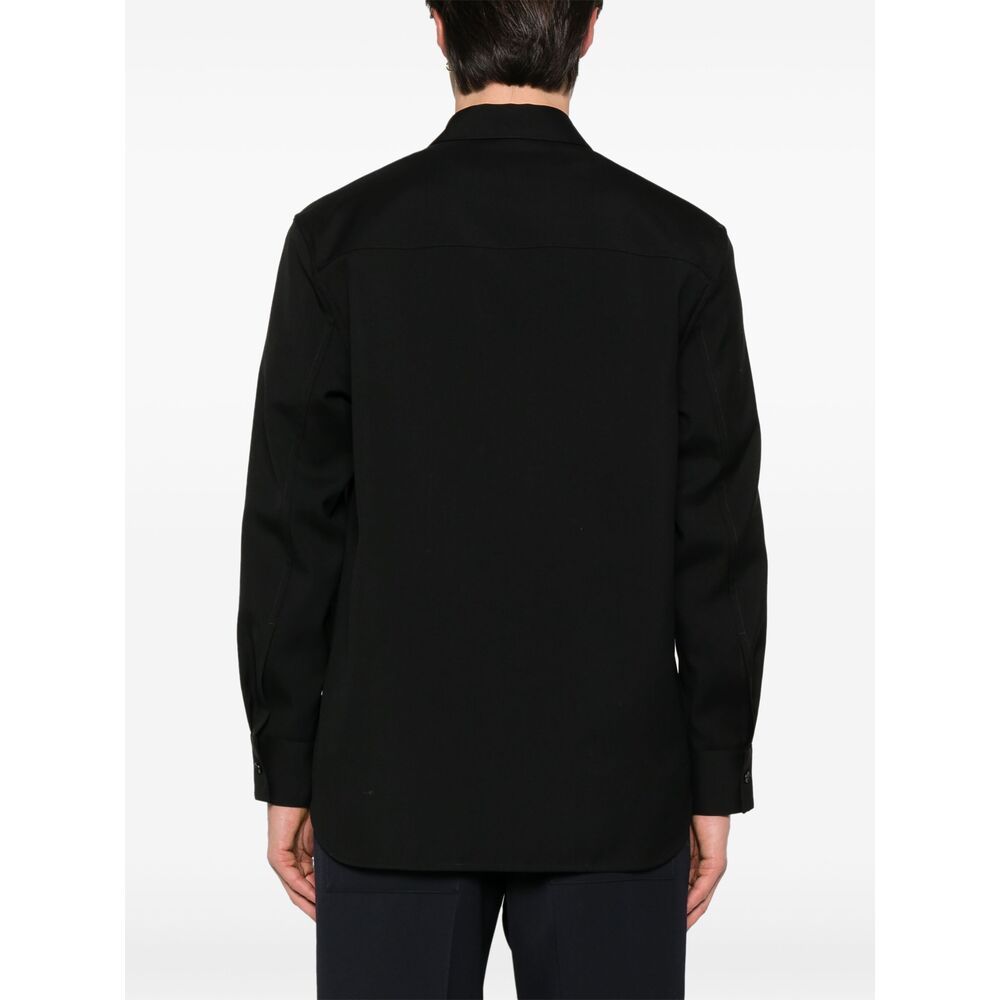 Jil Sander Wool Shirts - Black | Wanan Luxury