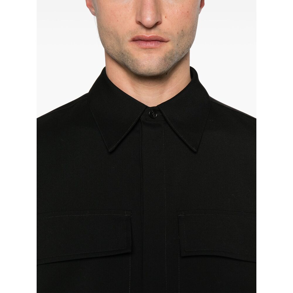 Jil Sander Wool Shirts - Black | Wanan Luxury