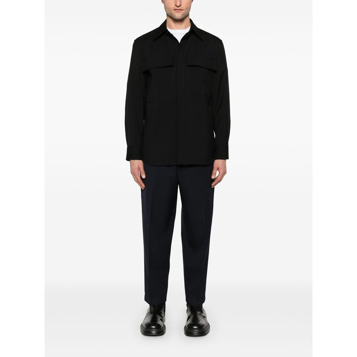 Jil Sander Wool Shirts - Black | Wanan Luxury