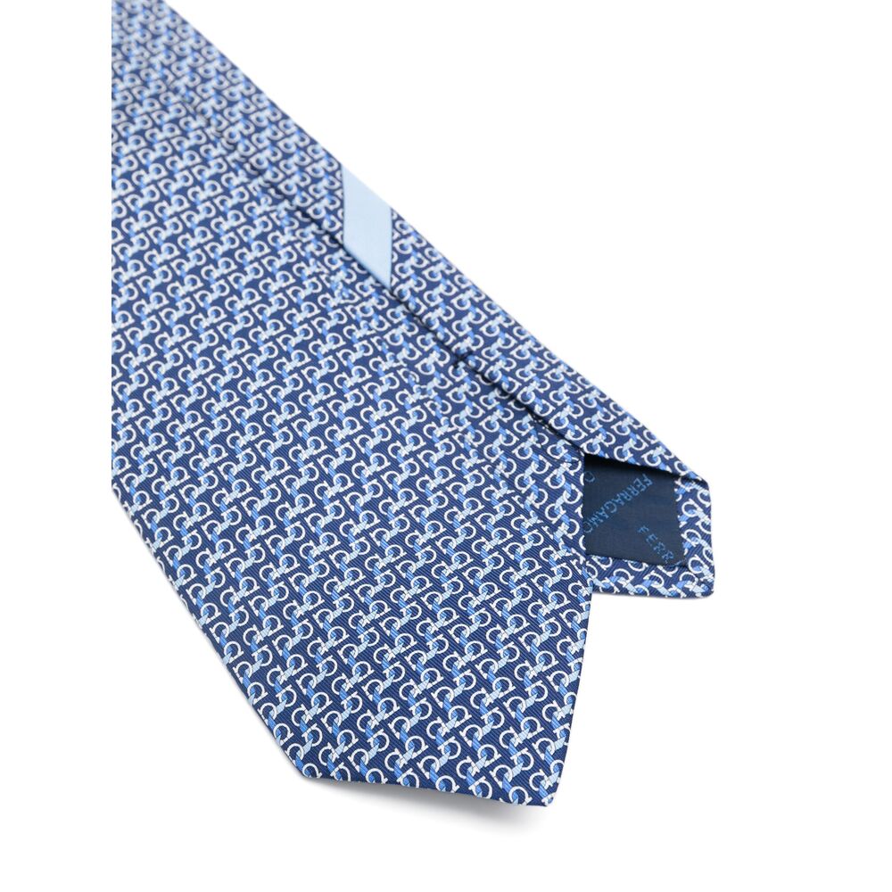 Ferragamo Silk Ties & Papillon - Blue | Wanan Luxury