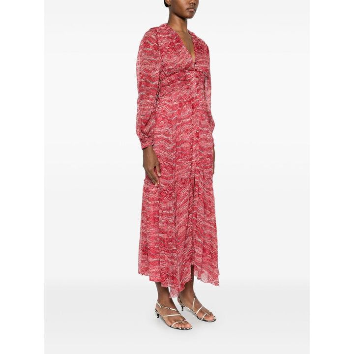 Isabel Marant Etoile Silk Suits & Dresses - Red, Pink | Wanan Luxury