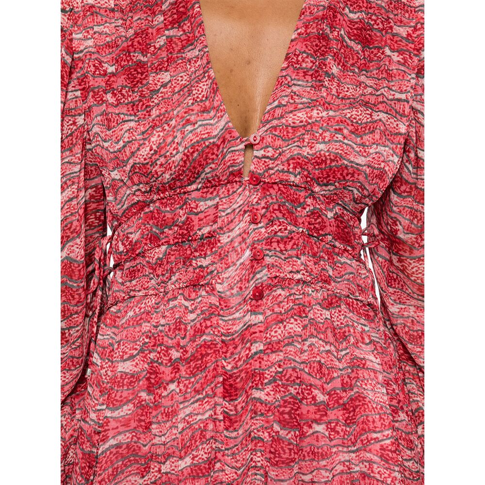 Isabel Marant Etoile Silk Suits & Dresses - Red, Pink | Wanan Luxury