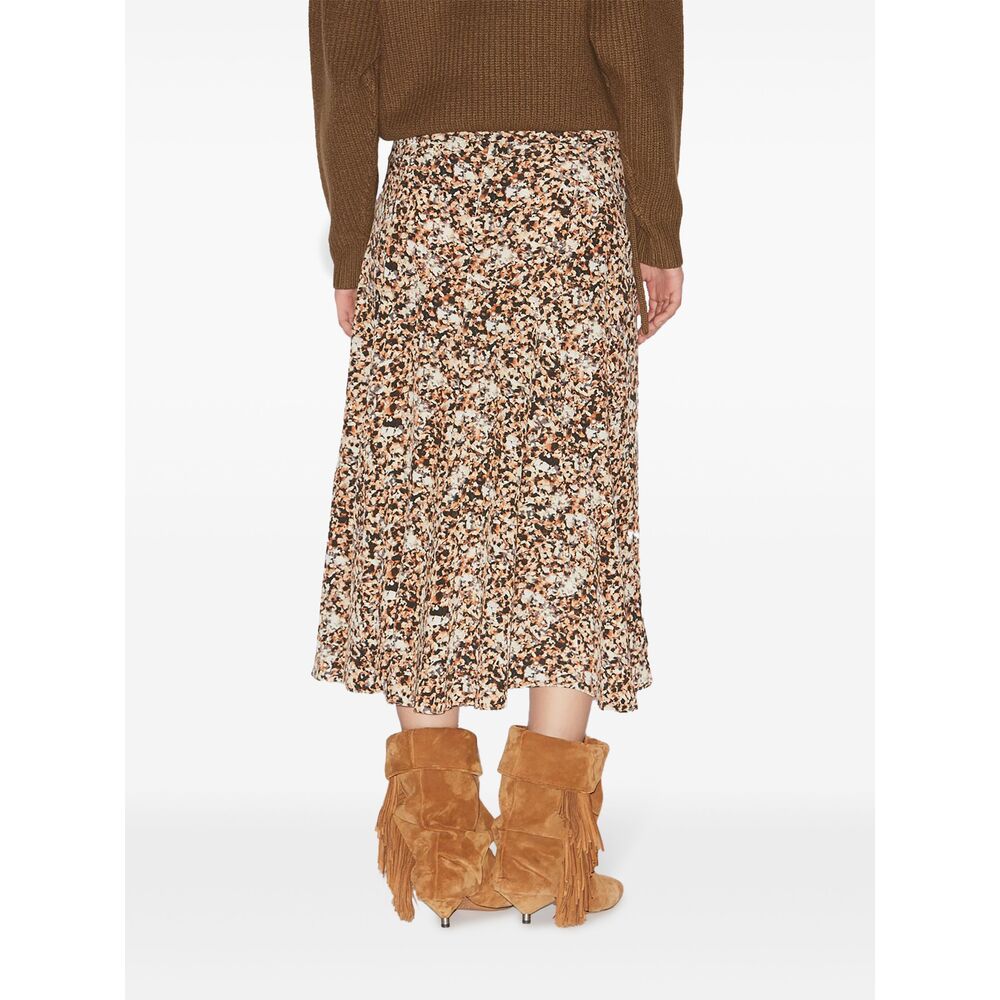 Isabel Marant Silk Skirts - Brown, Neutral | Wanan Luxury