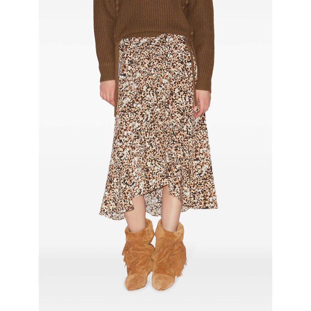 Isabel Marant Silk Skirts - Brown, Neutral | Wanan Luxury