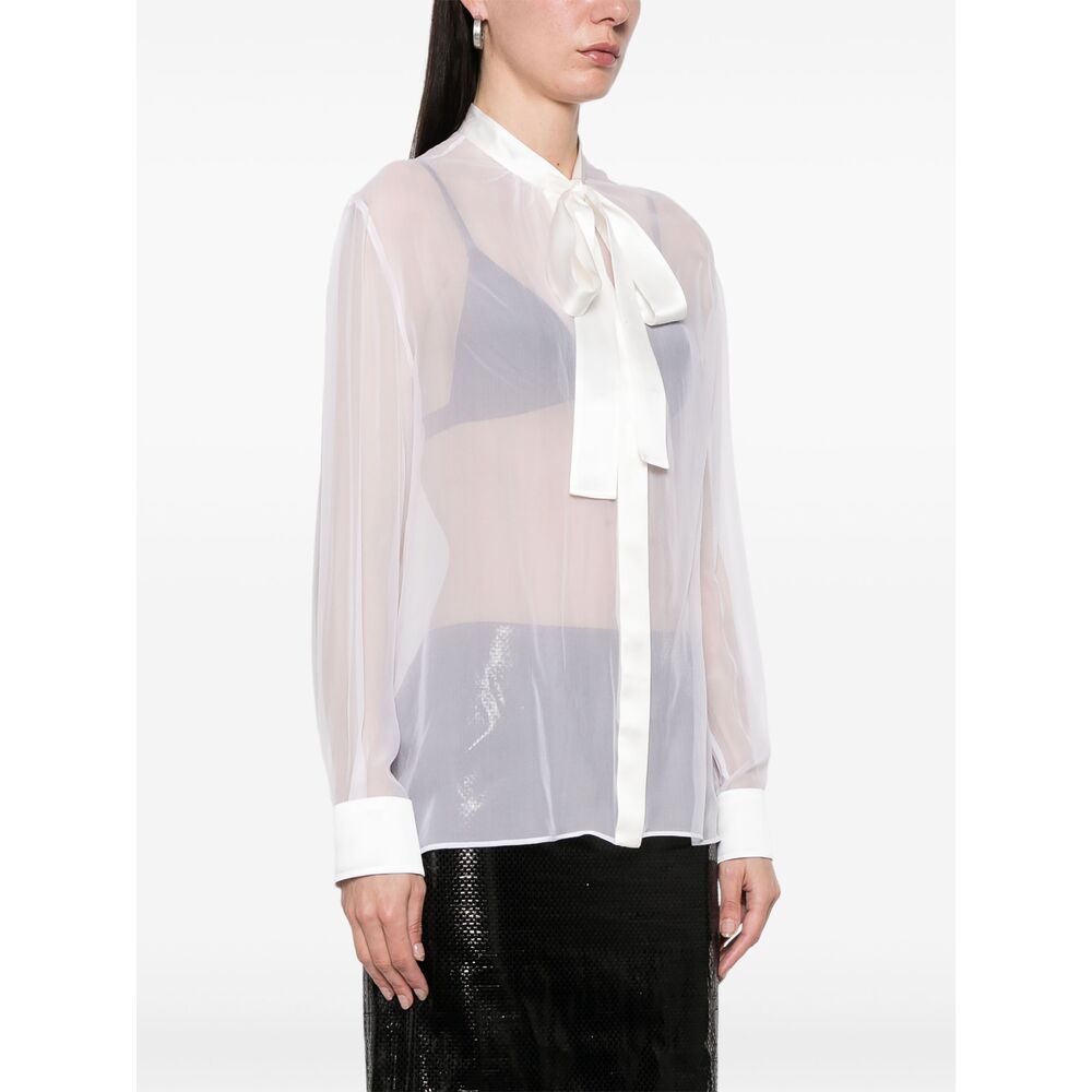 Dolce & Gabbana Silk Shirts - White | Wanan Luxury