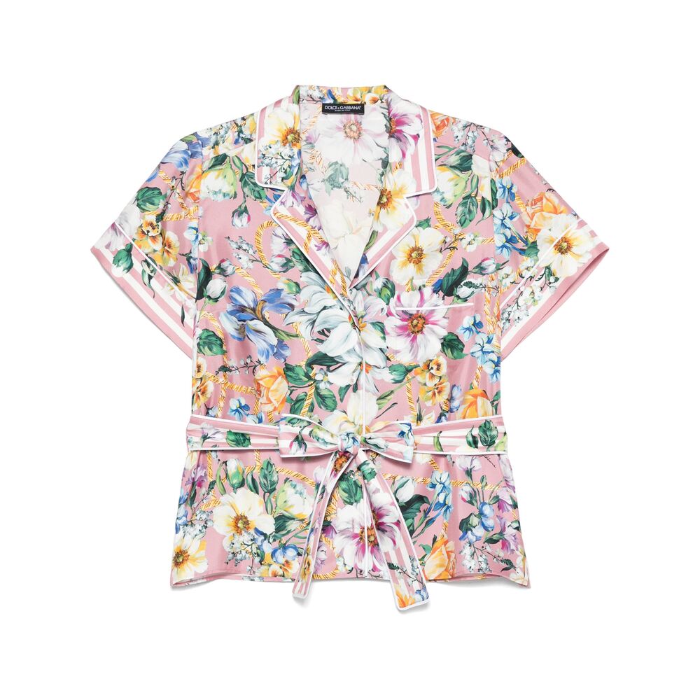 Dolce & Gabbana Silk Shirts - Pink | Wanan Luxury