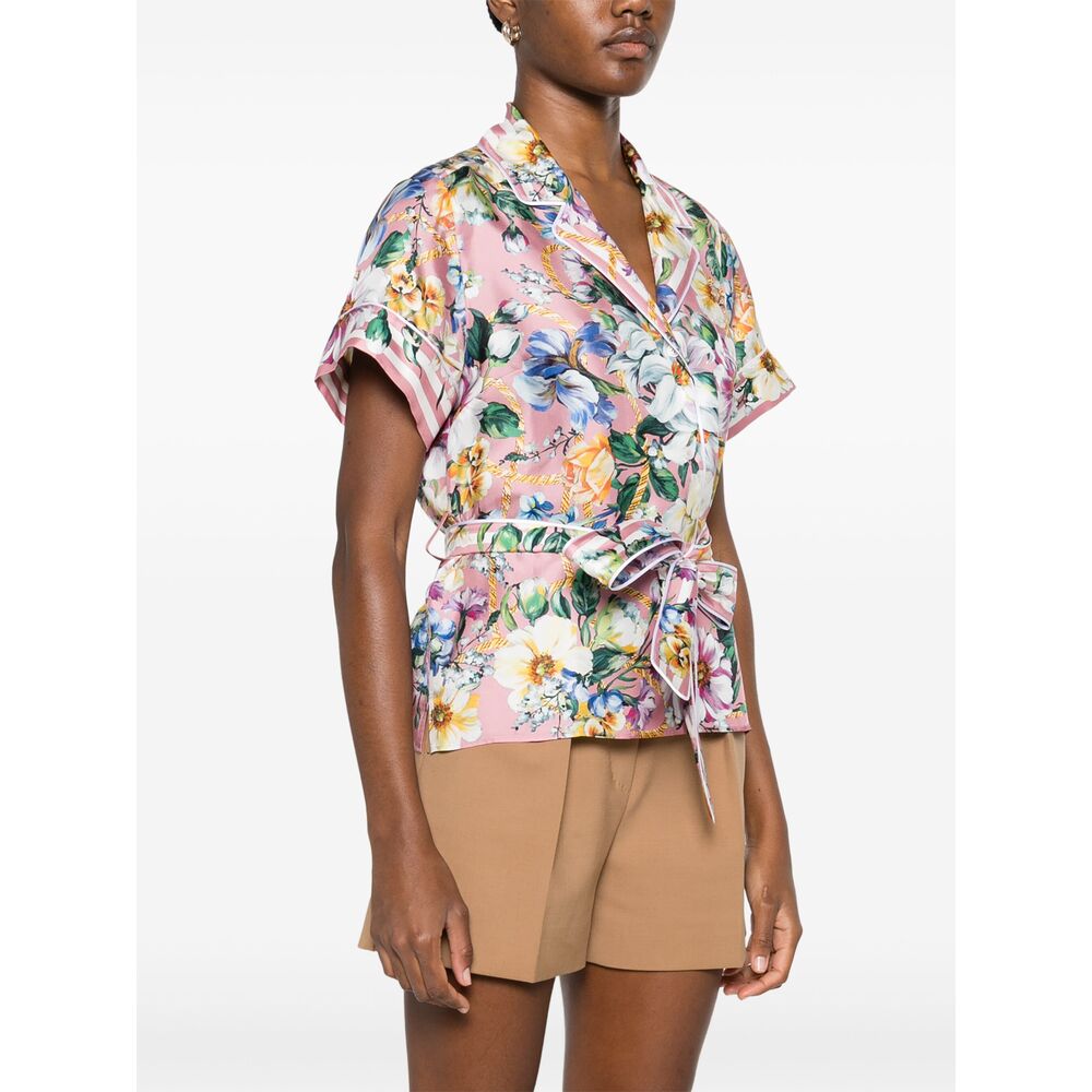 Dolce & Gabbana Silk Shirts - Pink | Wanan Luxury