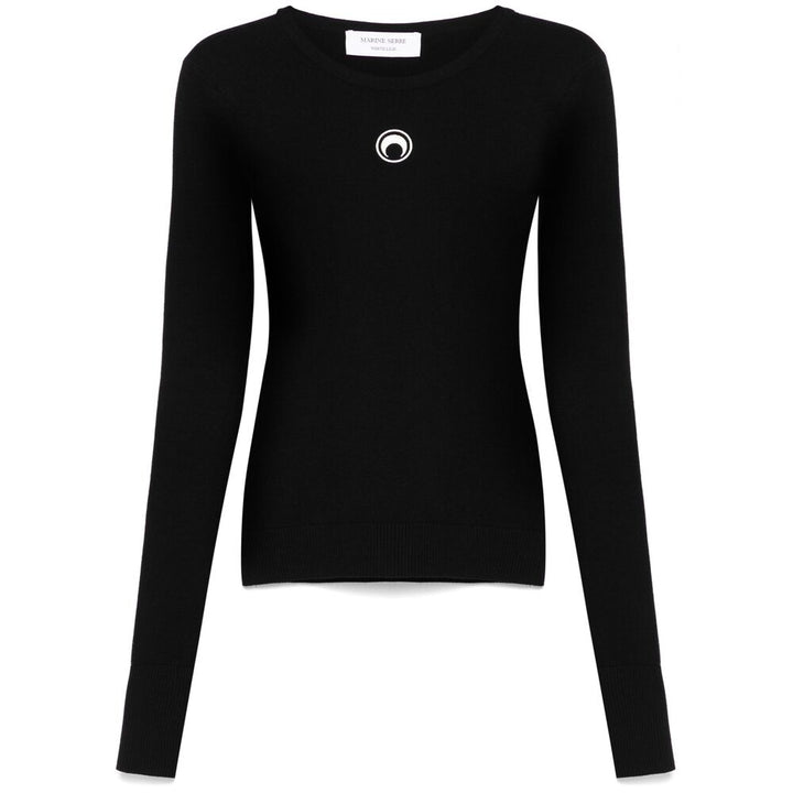 Marine Serre Sweaters - Black | Wanan Luxury