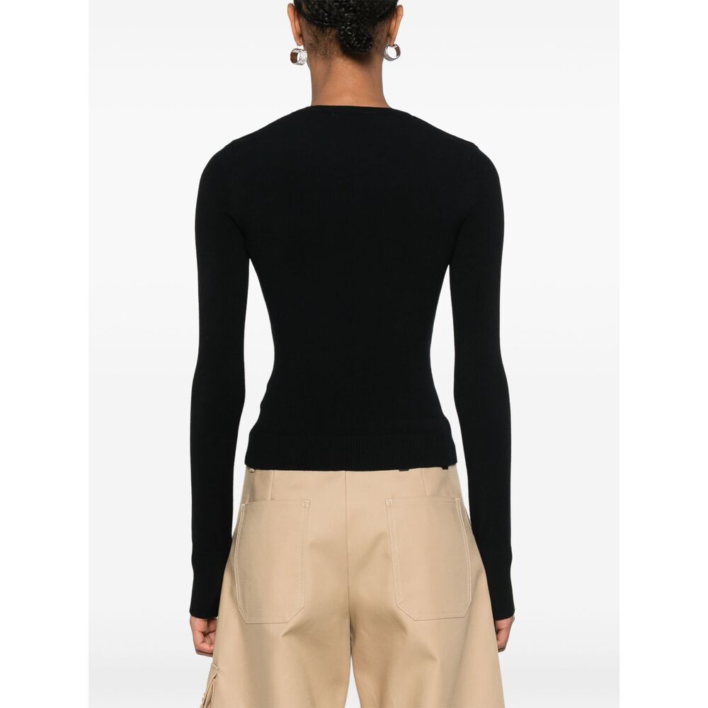 Marine Serre Sweaters - Black | Wanan Luxury