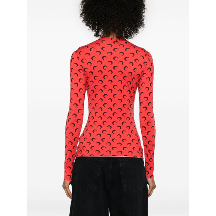 Marine Serre Sweaters - Red | Wanan Luxury