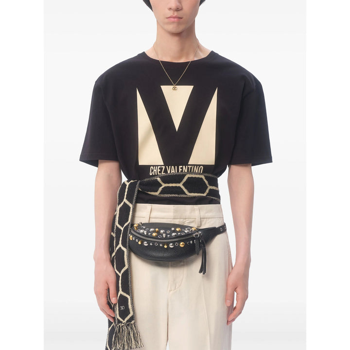 Valentino T Shirts - Black, Neutral | Wanan Luxury