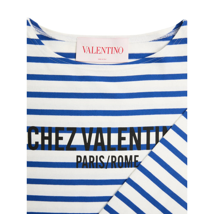 Valentino T Shirts - Blue, White | Wanan Luxury