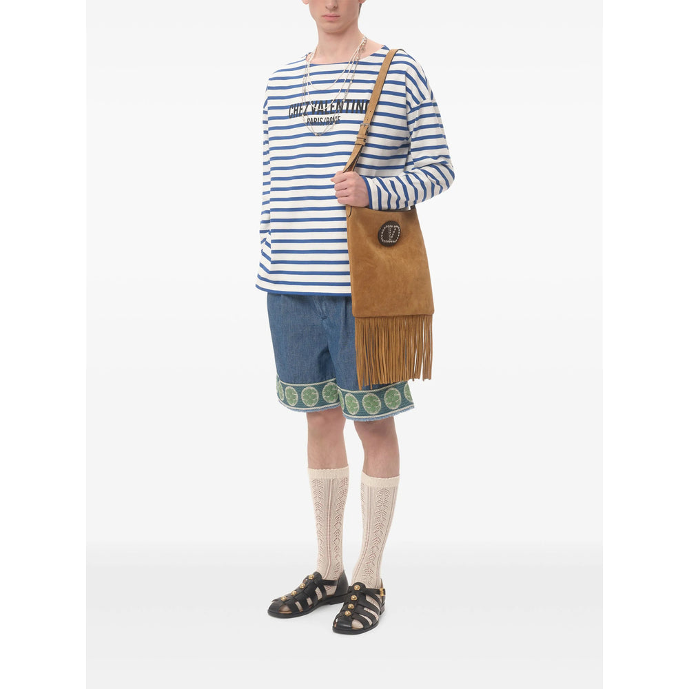 Valentino T Shirts - Blue, White | Wanan Luxury