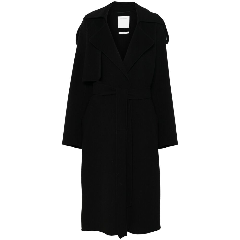 Sportmax Coats - Black | Wanan Luxury