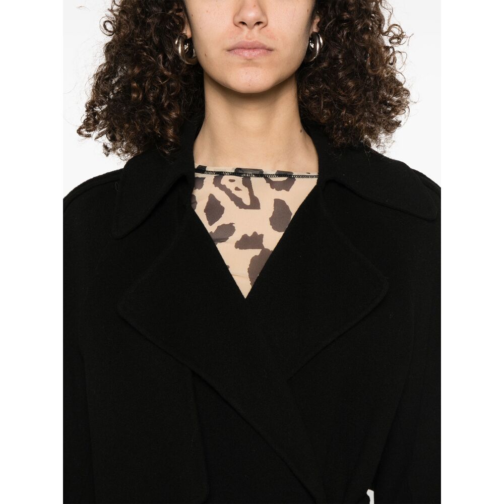 Sportmax Coats - Black | Wanan Luxury