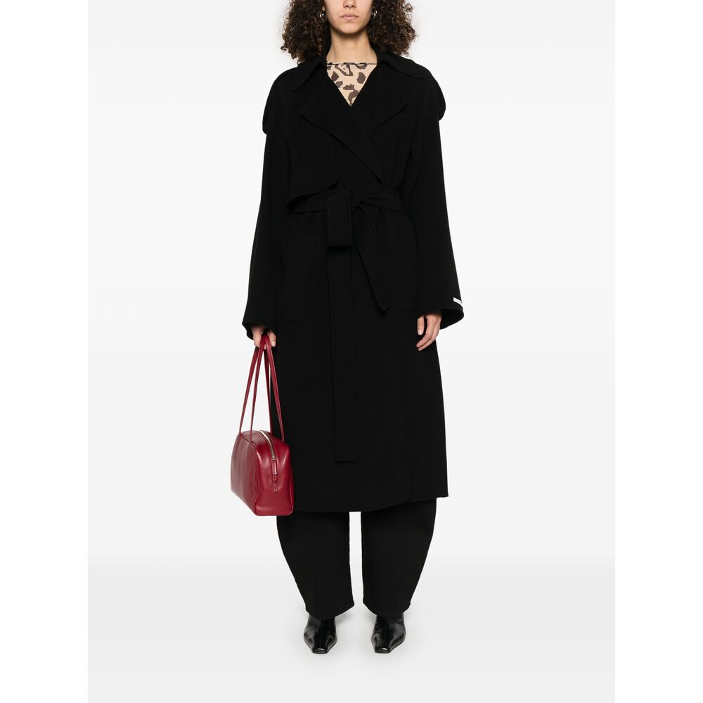 Sportmax Coats - Black | Wanan Luxury